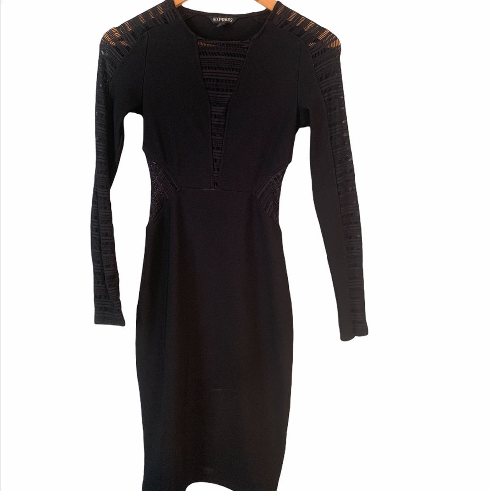 Black cut out dress EXPRESS
